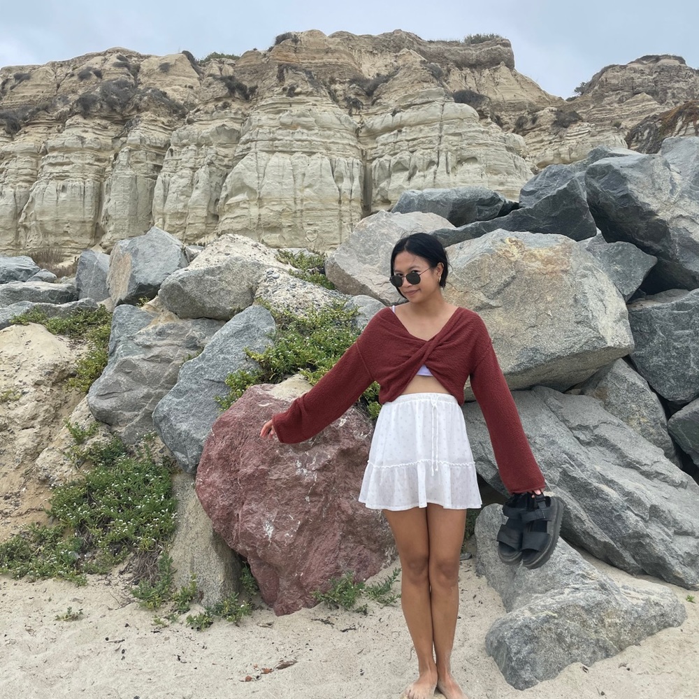 Urban Outfitters Cropped Wrap Sweater